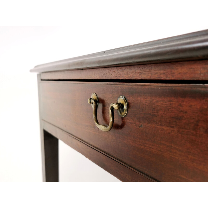 Vintage English antique side table in Georgia mahogany