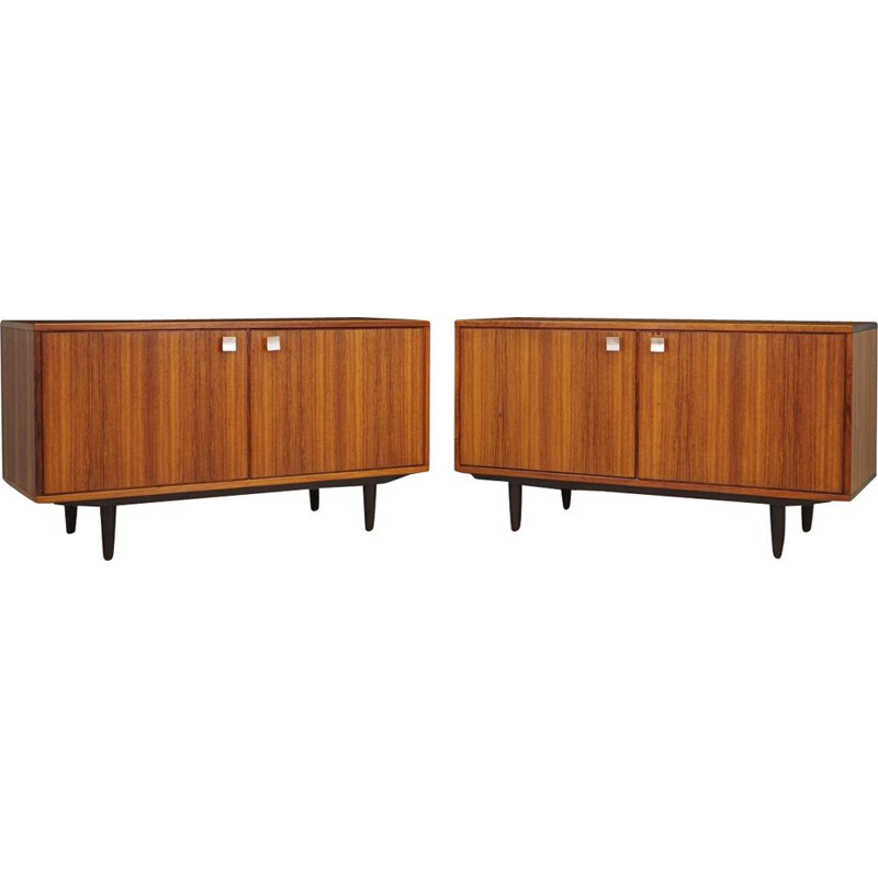 Pair of vintage Danish rosewood sideboards 1970