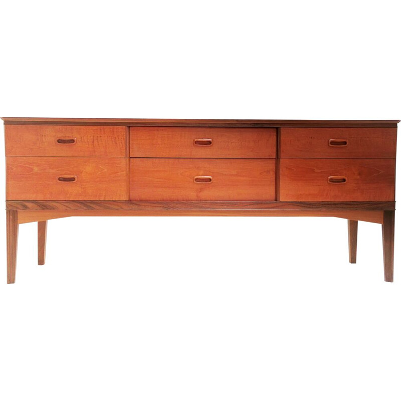 Vintage Frank Guille teak sideboard 1960s