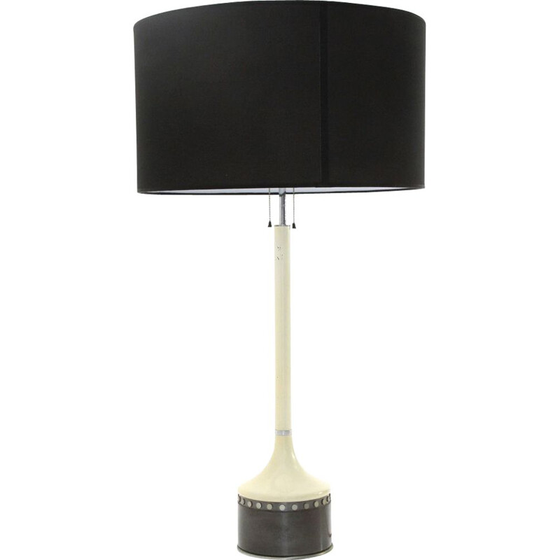 Lampe de table vintage avec abat-jour noir de Stilnovo 1960