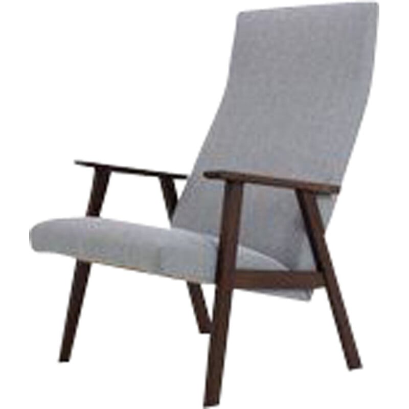 Vintage Danish high back teak armchair 1960