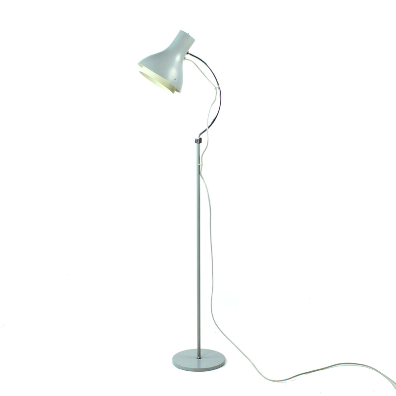 Vintage grey floor lamp by Josef Hurka for Napako 1960