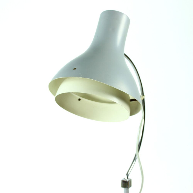 Vintage grey floor lamp by Josef Hurka for Napako 1960