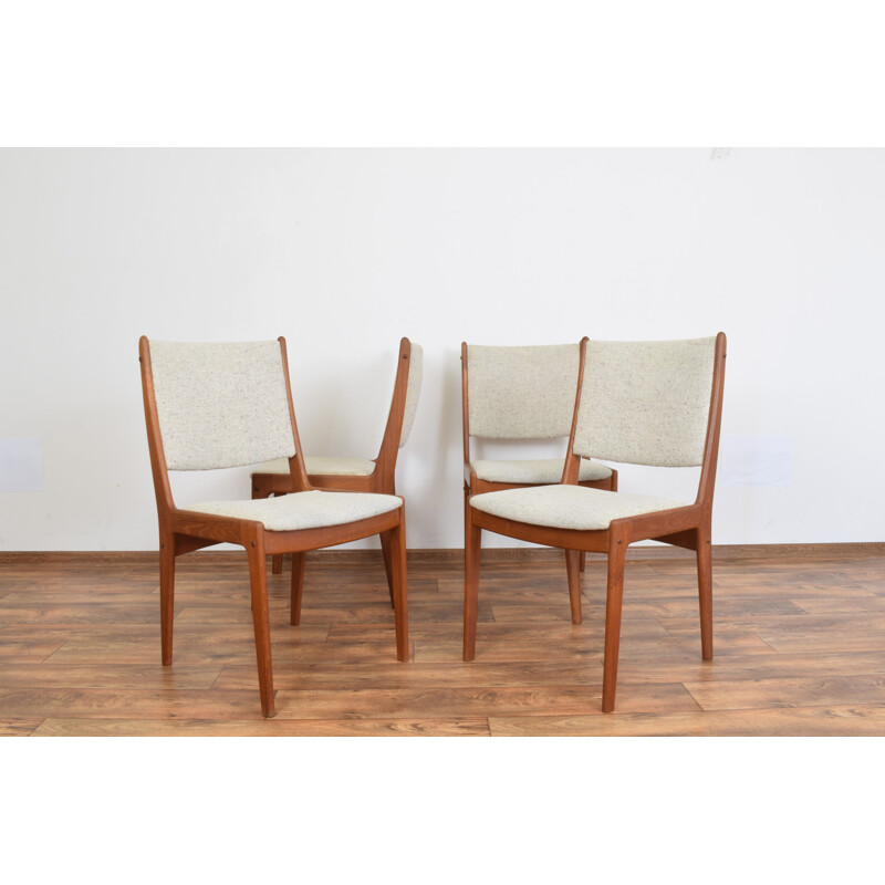 Set of 4 vintage Danish teak chairs by Johannes Andesen for Uldum Mobelfabrik 1960