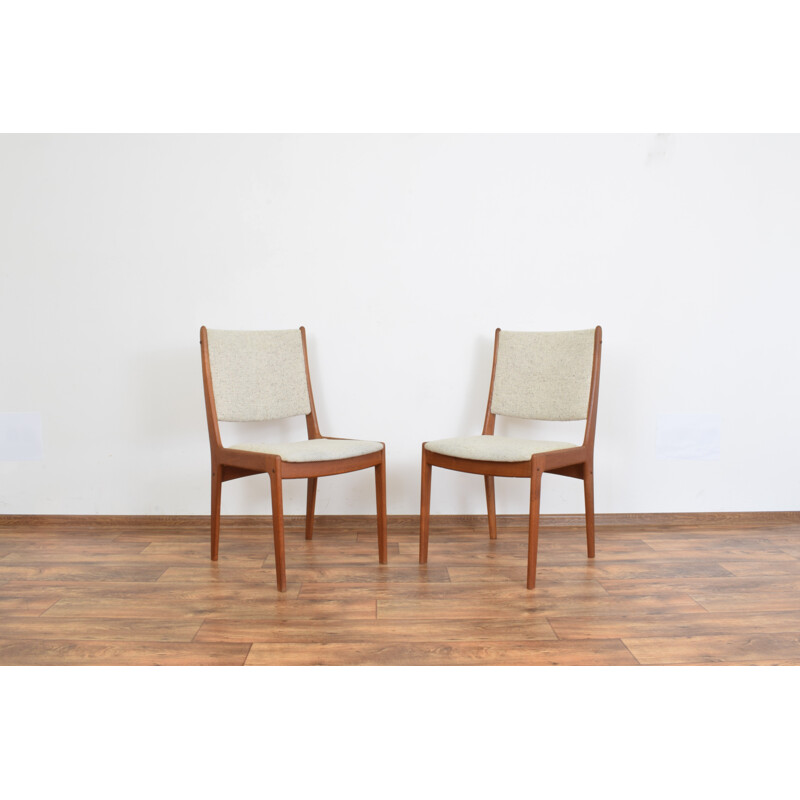 Set of 4 vintage Danish teak chairs by Johannes Andesen for Uldum Mobelfabrik 1960
