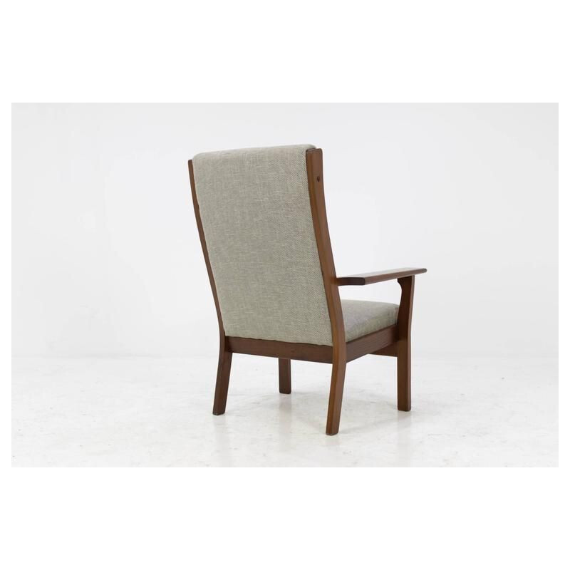 Vintage high back armchair by Hans Wegner for Getama