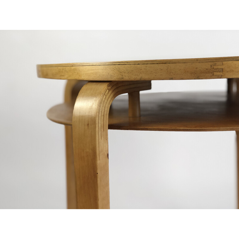 Pair de tables d'appoint vintage par Alvar Aalto 1930