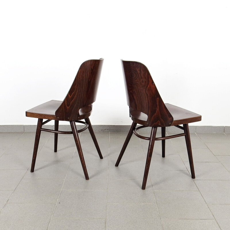 Pair of vintage chairs produced by Ton, Czechoslovakia 1960