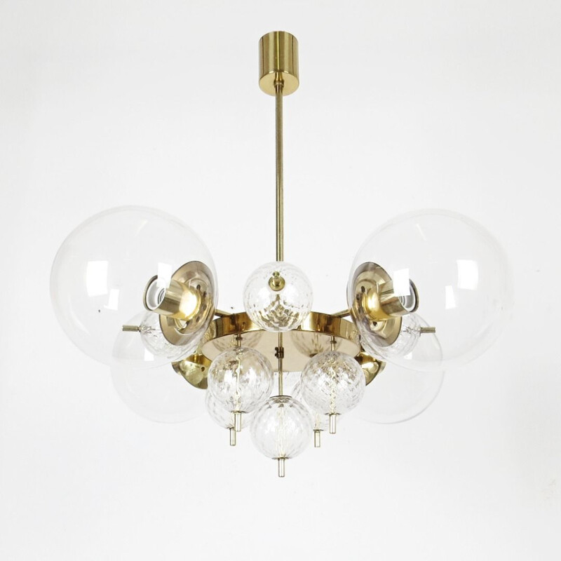 Vintage chandelier by Kamenicky Senov, Czechoslovakia, 1970