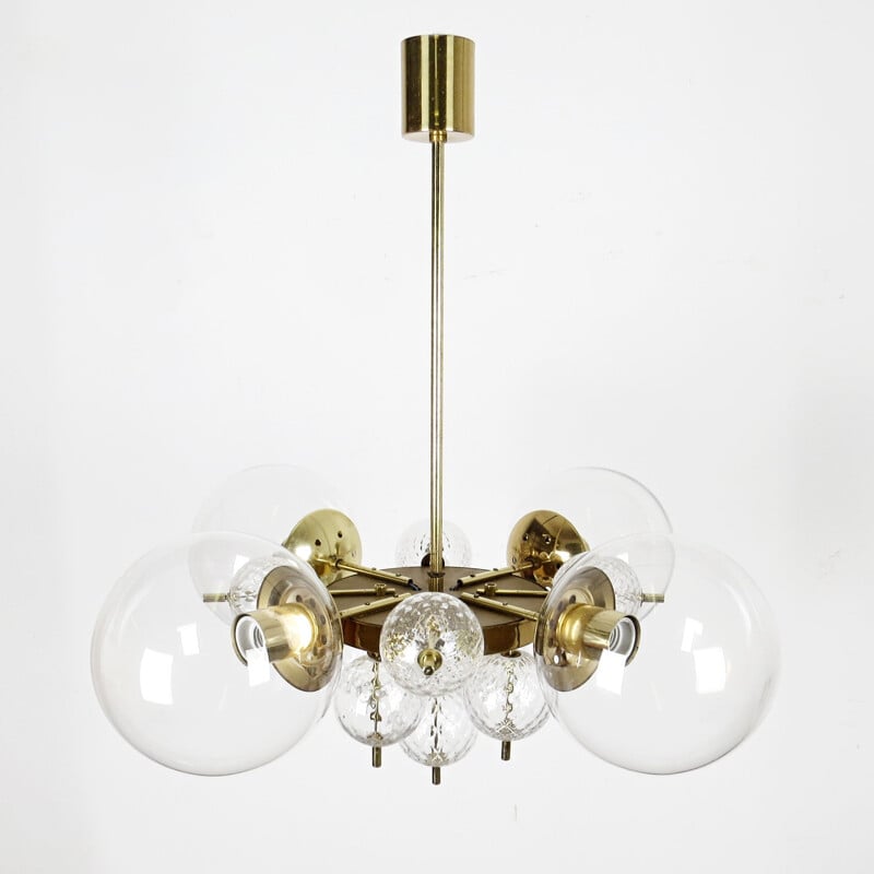 Vintage chandelier by Kamenicky Senov, Czechoslovakia, 1970