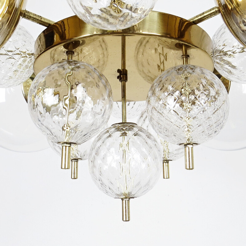 Vintage chandelier by Kamenicky Senov, Czechoslovakia, 1970