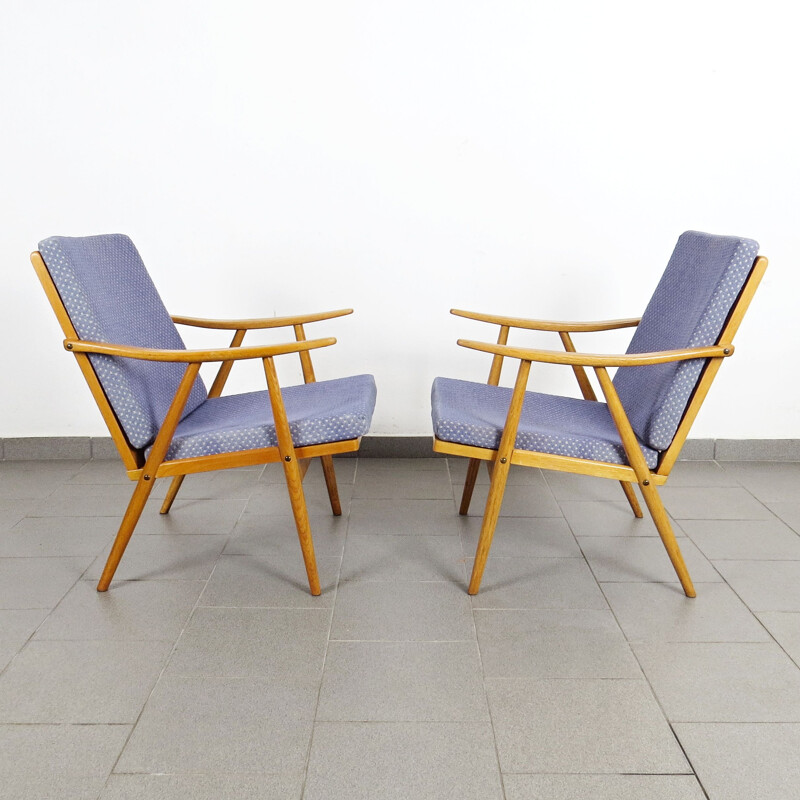 Paire de fauteuils vintage de Ton Tchécoslovaquie 1960s