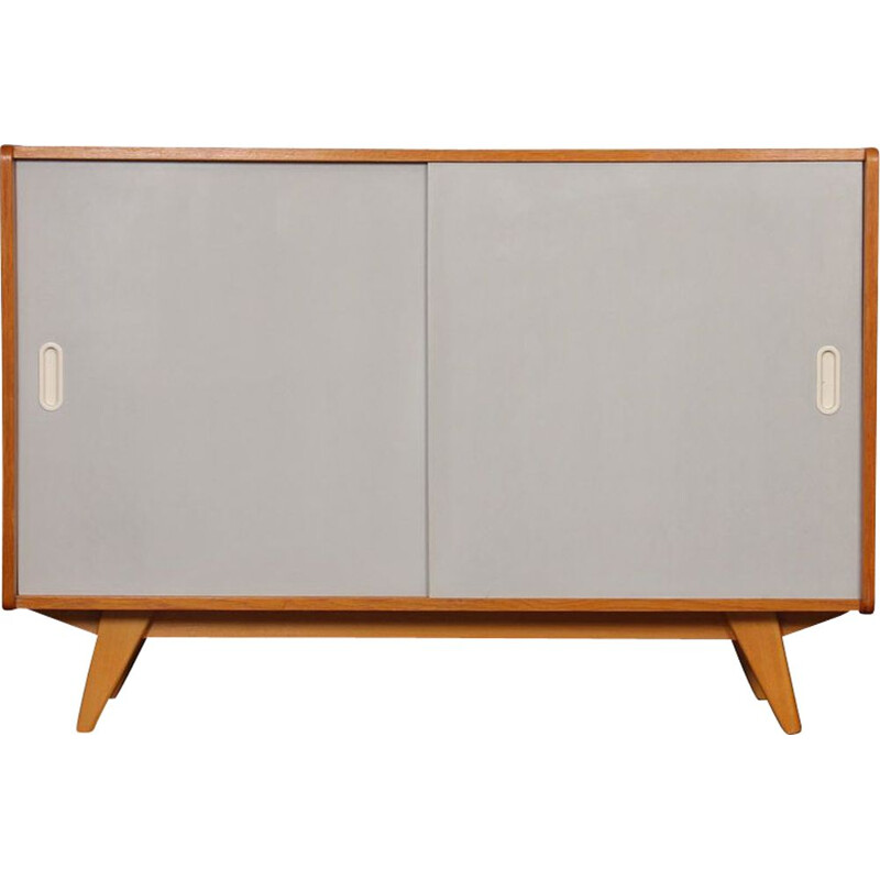 Vintage chest of drawers with sliding doors by Jiri Jiroutek 1960