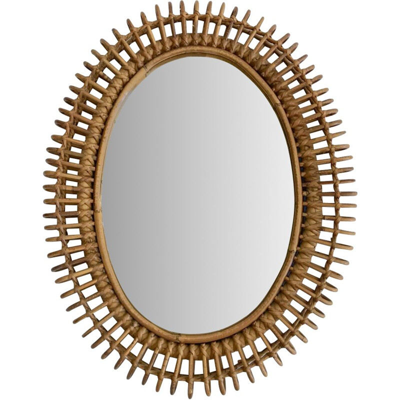 Vintage ovale spiegel Franco Albini Italië 1950