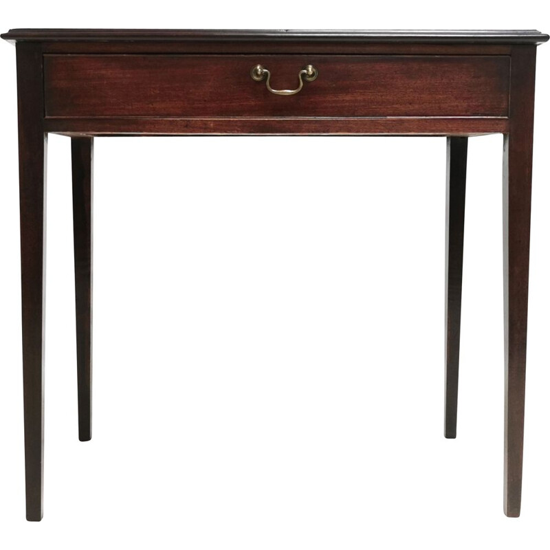 Vintage English antique side table in Georgia mahogany