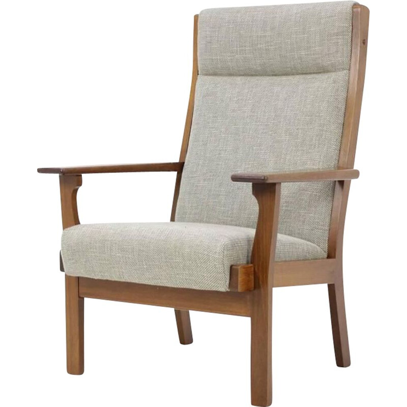 Vintage high back armchair by Hans Wegner for Getama