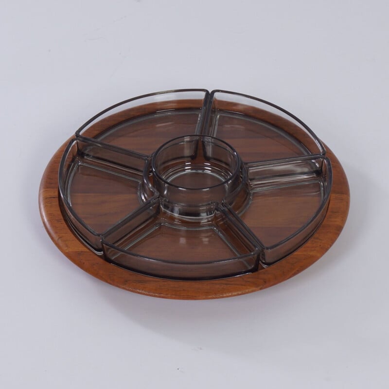 Vintage Lazy Susan Serving Tray by Digsmed Denmark 1960s