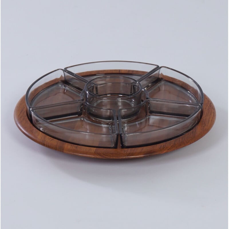 Vintage Lazy Susan Serving Tray by Digsmed Denmark 1960s