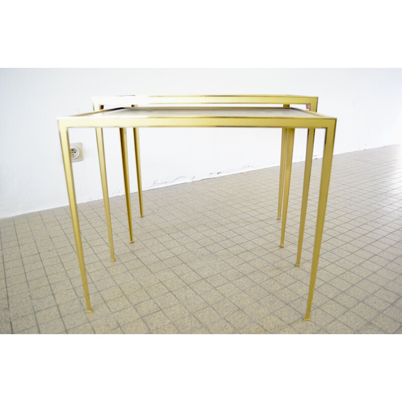 Vintage Nesting tables by Vereinigte werkstätten 1950s 