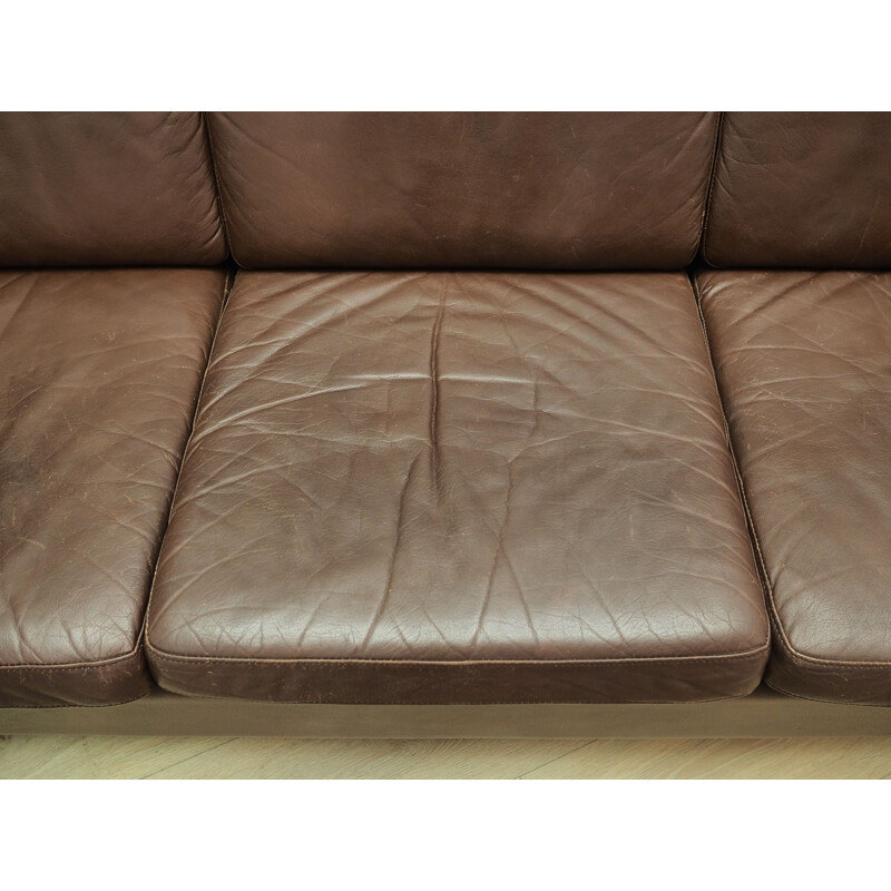 Vintage Sofa leather Danish 1970s