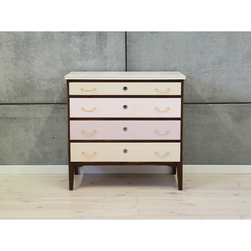 Vintage Pine chest of drawers Danish 1970s