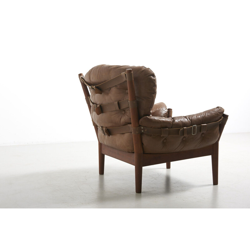 Vintage Lounge Chair by John Mortensen for Magnus Olesen Denmark 1968s