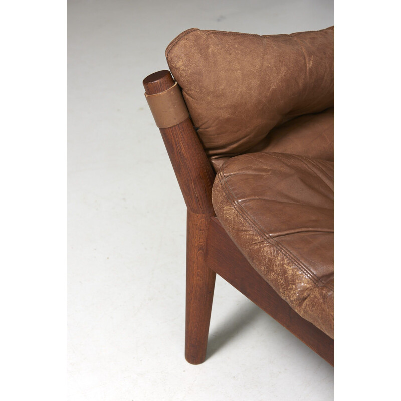 Vintage Lounge Chair by John Mortensen for Magnus Olesen Denmark 1968s