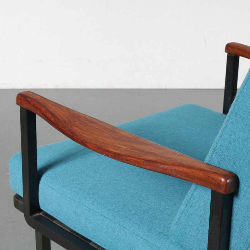 Vintage fauteuil Osvaldo Borsani voor Tecno Italië 1960