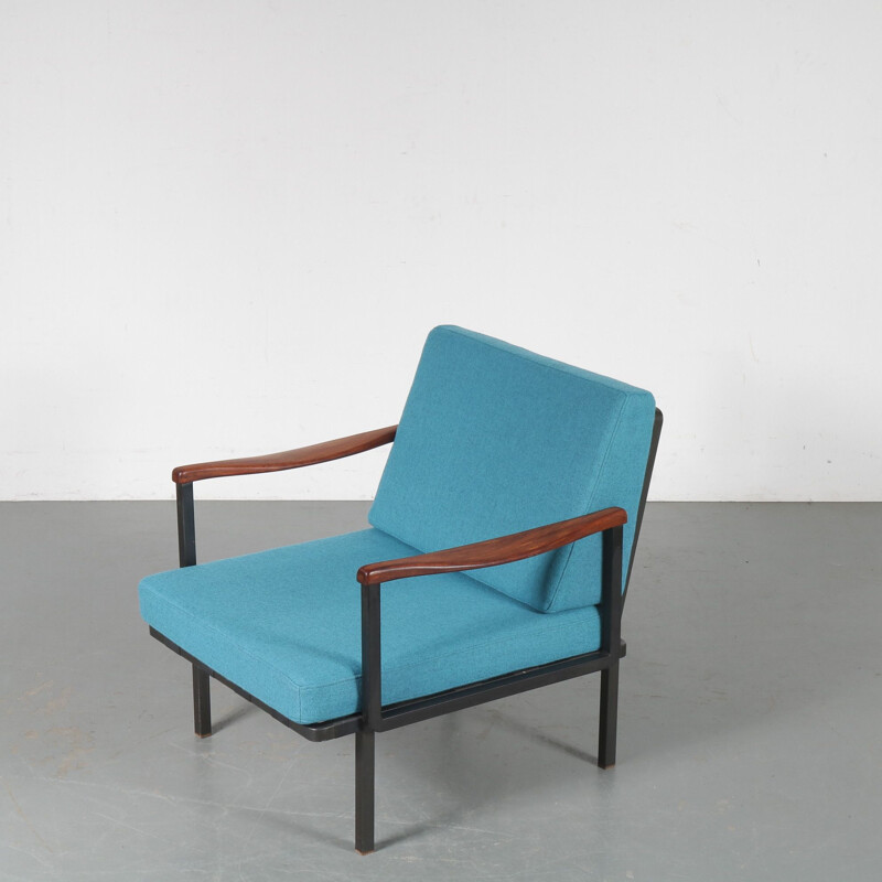 Vintage fauteuil Osvaldo Borsani voor Tecno Italië 1960