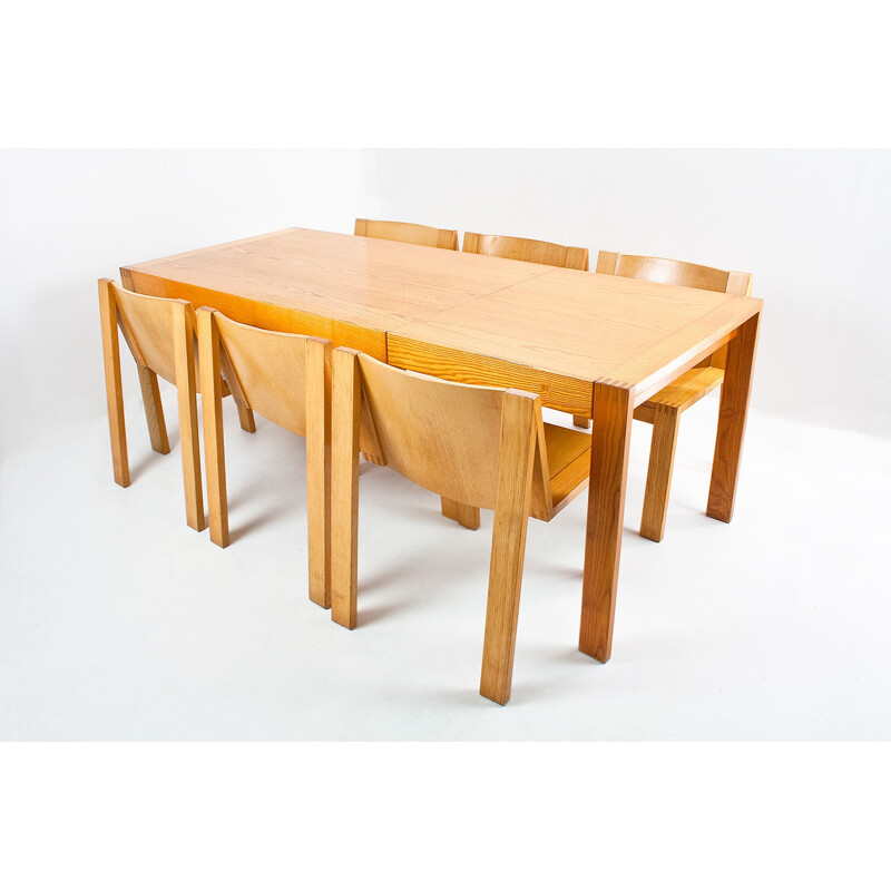 Pastoe dining room set SE15, Pierre MAZAIRAC & Karel BOOZAAIJER - 1976