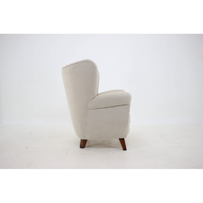 Vintage danish wing back chair 1950