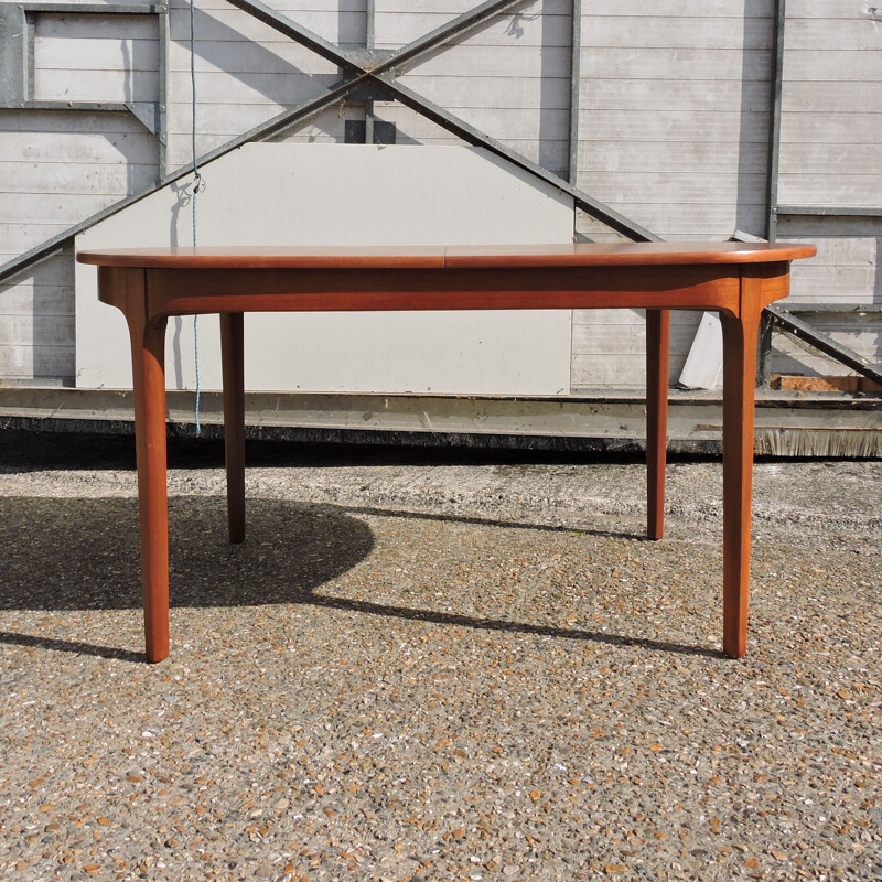 Vintage teak extensible dining table by McIntosh 1960