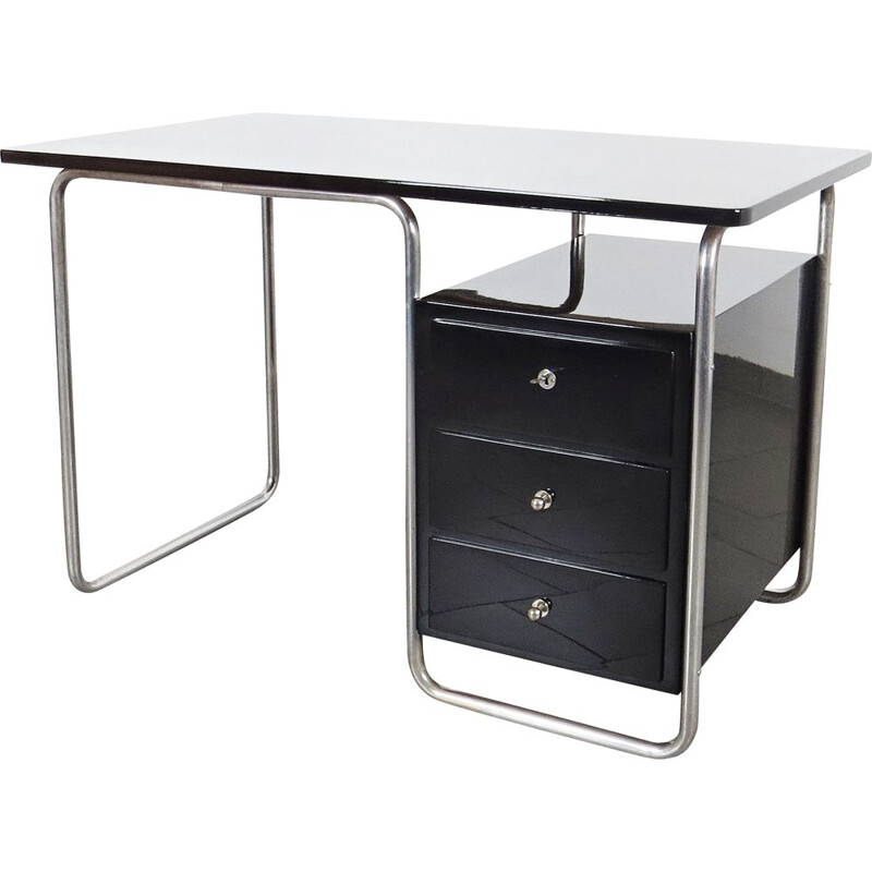 Vintage chrome desk Czechoslovakia 1930