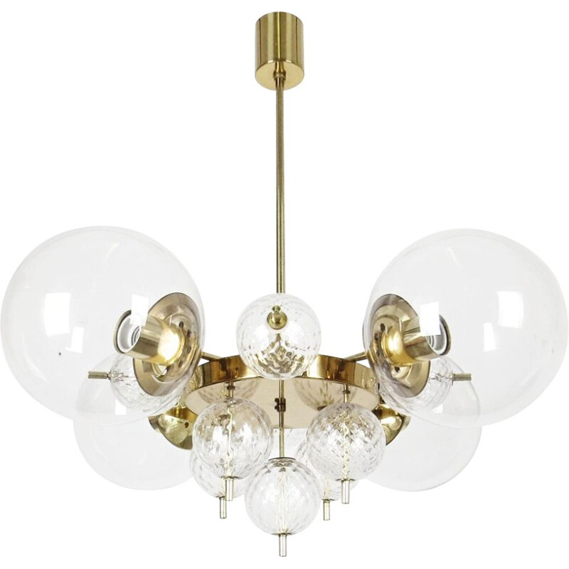 Vintage chandelier by Kamenicky Senov, Czechoslovakia, 1970