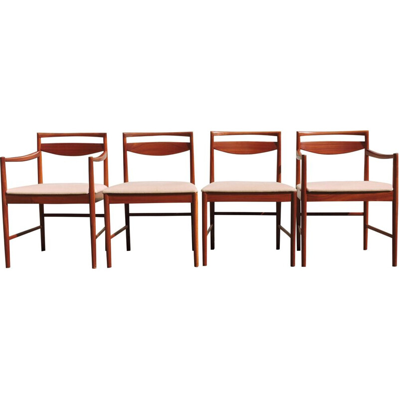 Set of 4 vintage teak chairs by Tom Robertson for McIntosh 1960