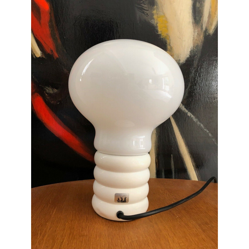 Vintage Bulb Opal Ingo Maurer lamp 1966s