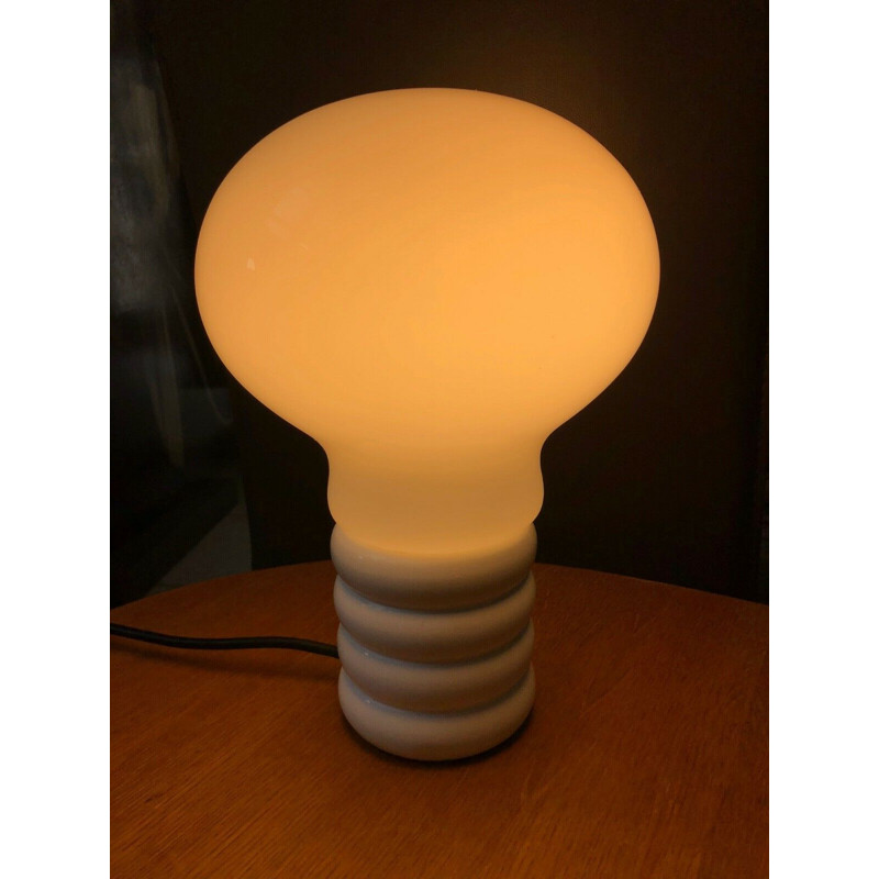 Vintage Bulb Opal Ingo Maurer lamp 1966s