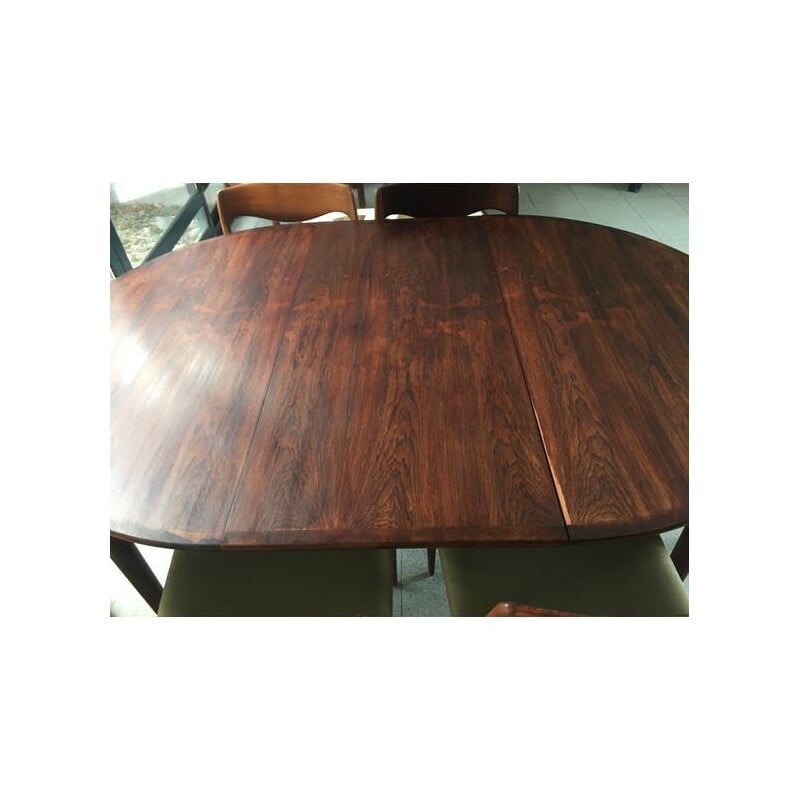 Vintage extensible table for MSE Mobler Denmark Torring in rosewood