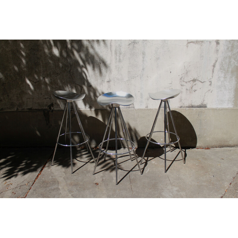 Set of 3 vintage Jamaican high stools by Pepe Cortes 1990s