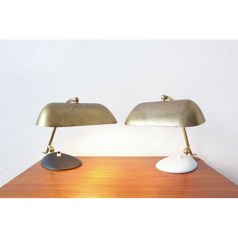 Pair of vintage Brass Lamps 1950s