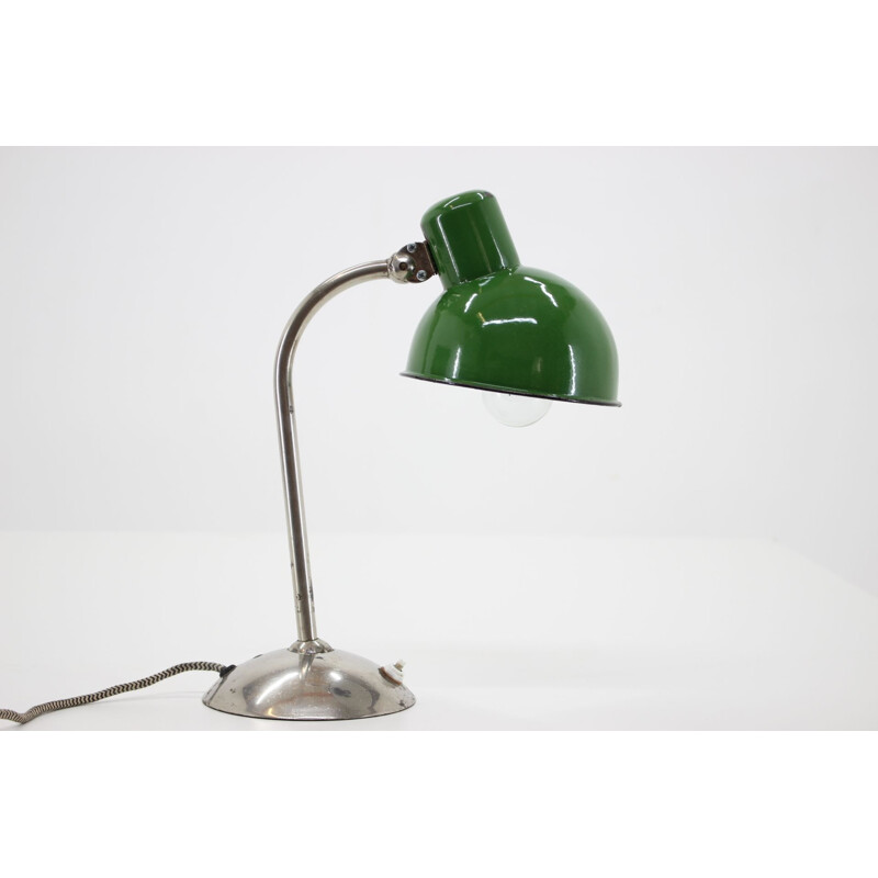 Vintage art deco table lamp, Czechoslovakia 1940