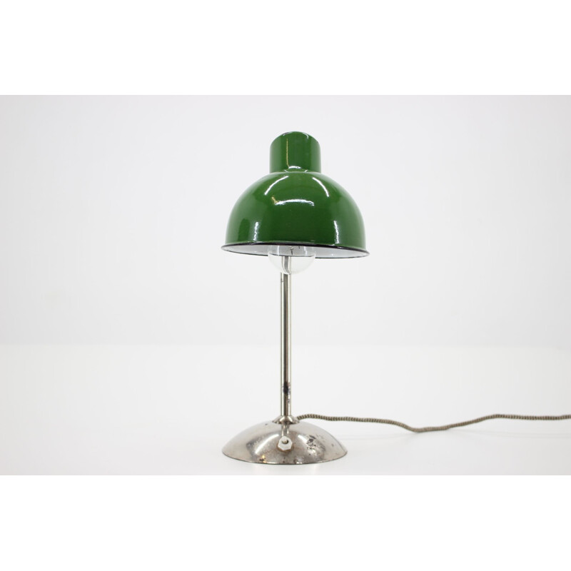 Vintage art deco table lamp, Czechoslovakia 1940