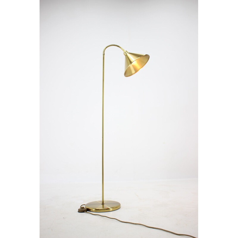 Vintage brass floor lamp, Germany 1980