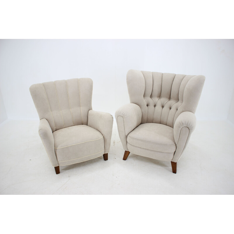 Pair of vintage Danish armchairs 1950