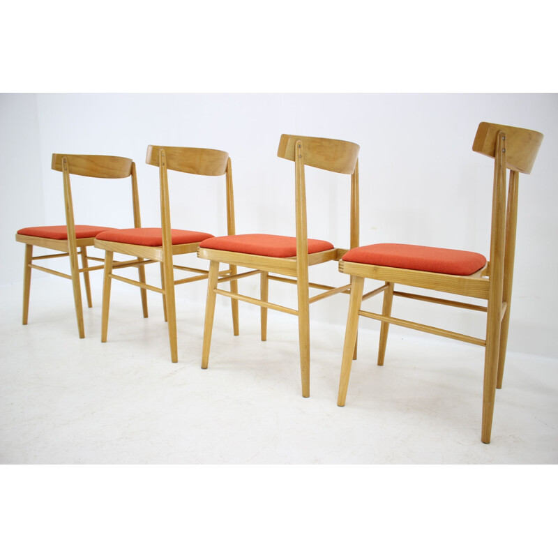 Set of 4 vintage chairs Czechoslovakia 1970