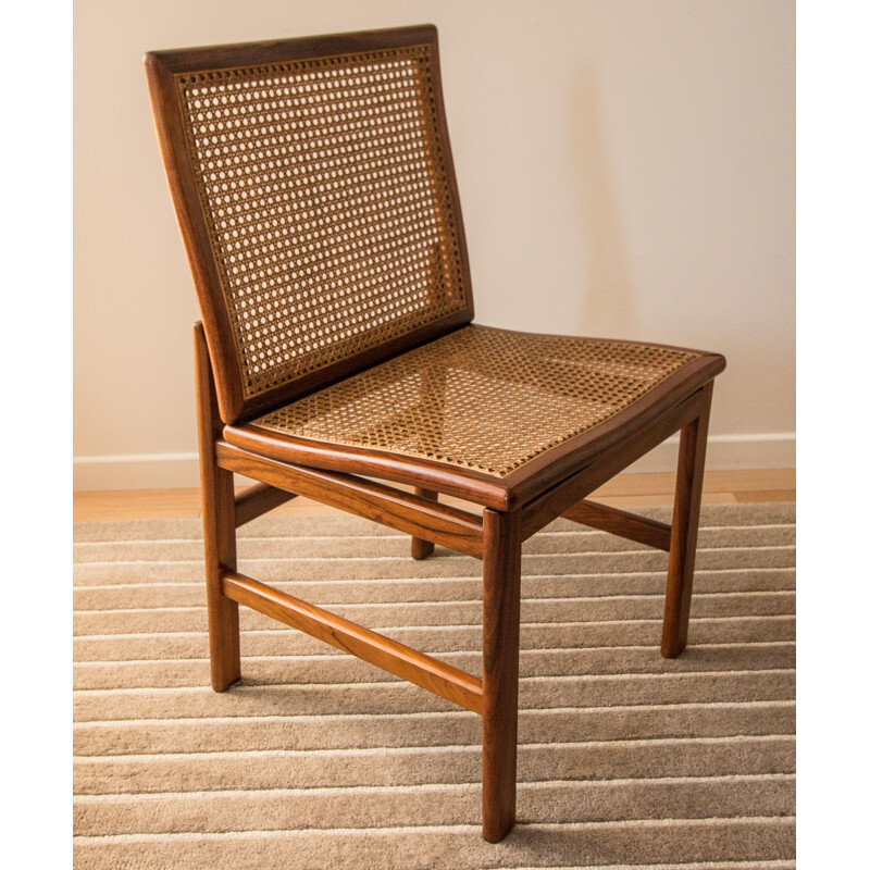 Set of 4 vintage Danish rosewood chairs 1970