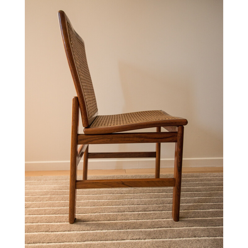 Set of 4 vintage Danish rosewood chairs 1970