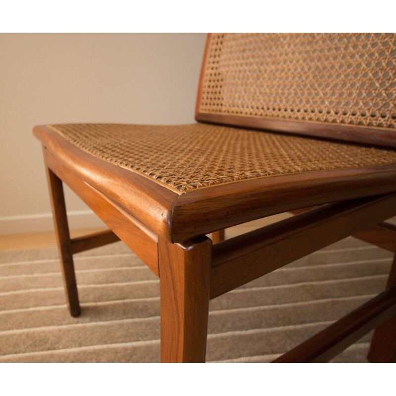 Set of 4 vintage Danish rosewood chairs 1970