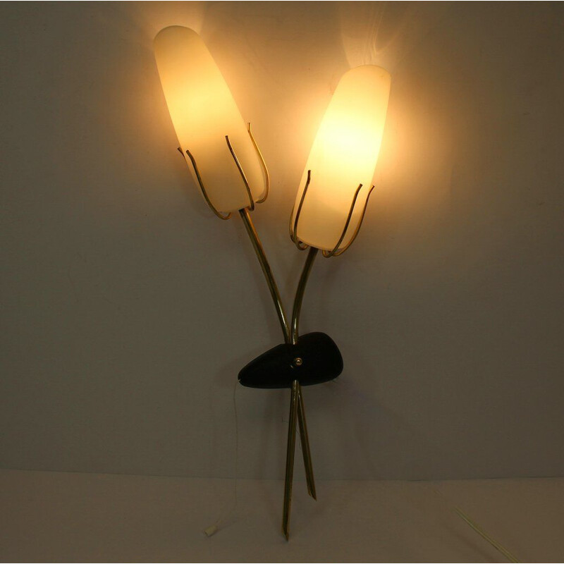 Vintage French wall lamp 1950