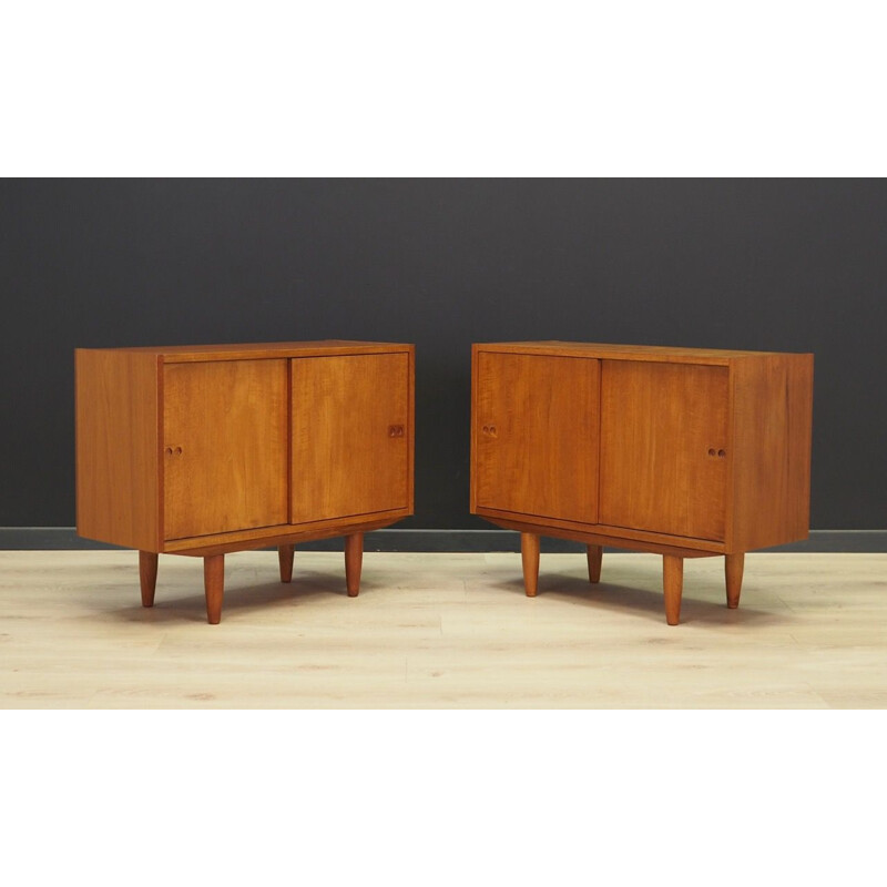 Pair of vintage Danish teak Arne Vodder sideboards 1970